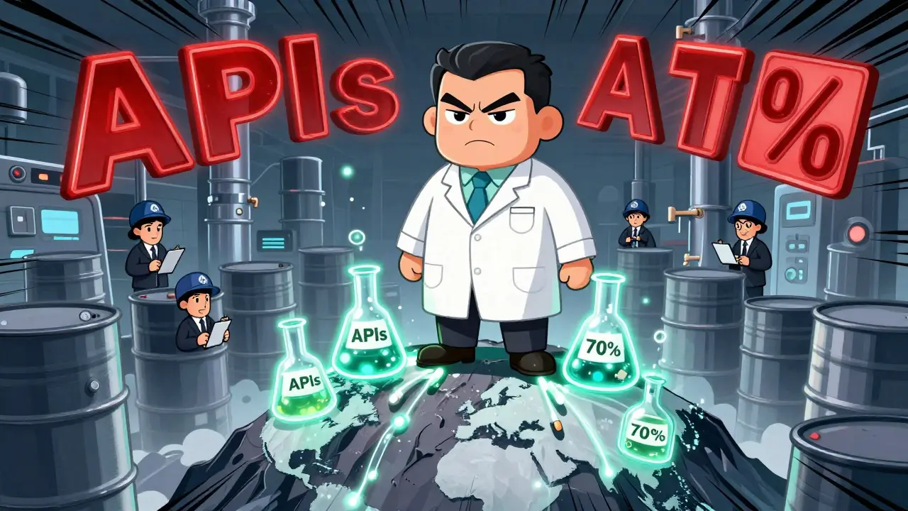 Chinese factory boss controlling global API supply with FDA inspectors watching