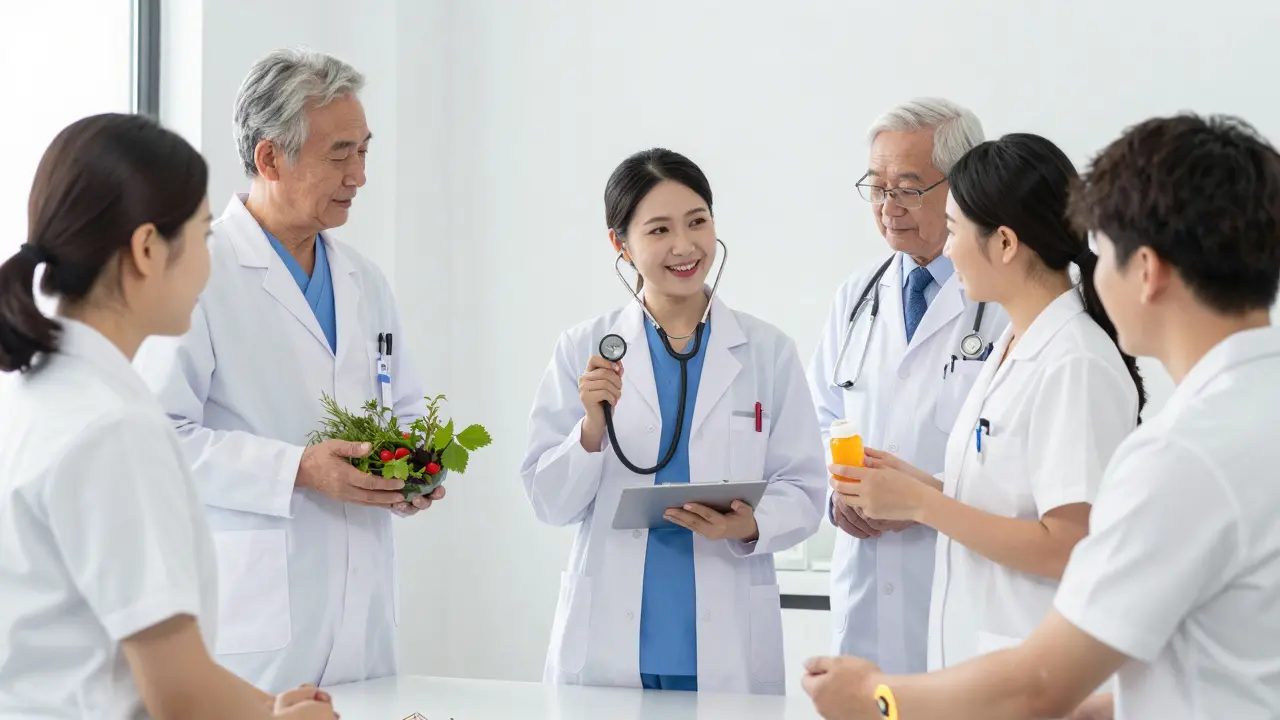 Healthcare team managing sodium imbalance with a monitoring patch.